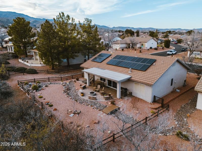 Backyard and Rear of Home - Drone Shot