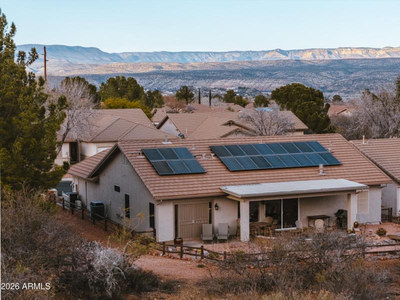 Rear of Home - Drone Shot