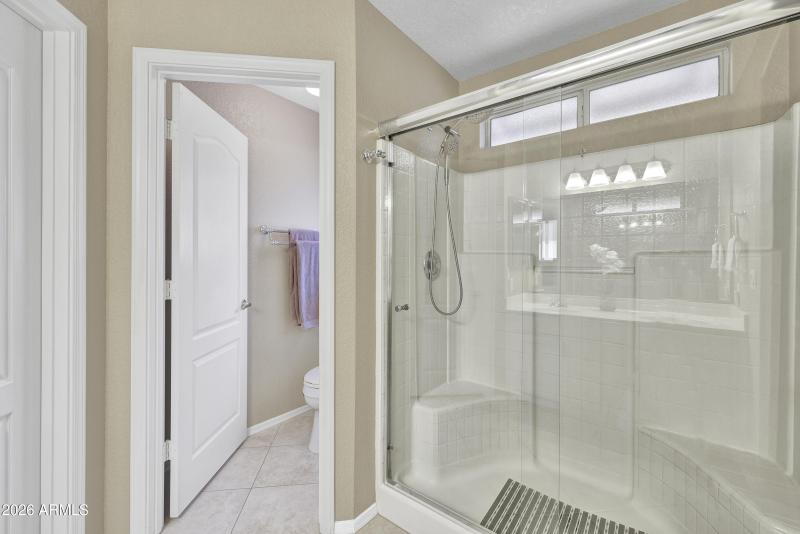 Primary Bathroom w/updated shower