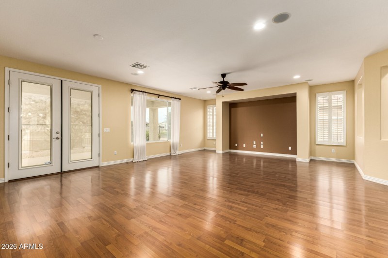 Open Living & Dining space