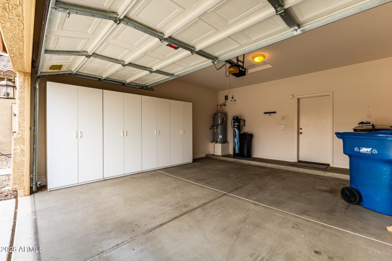 Storage, Water Softner & Work Bench