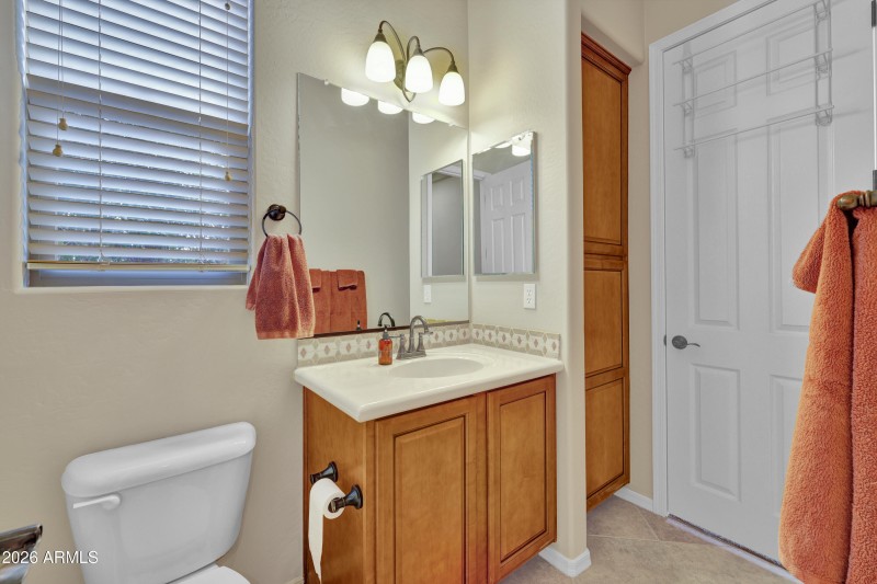 Guest Bath Access & Linen closet