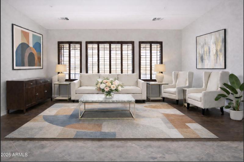 Living Room Virtually Staged