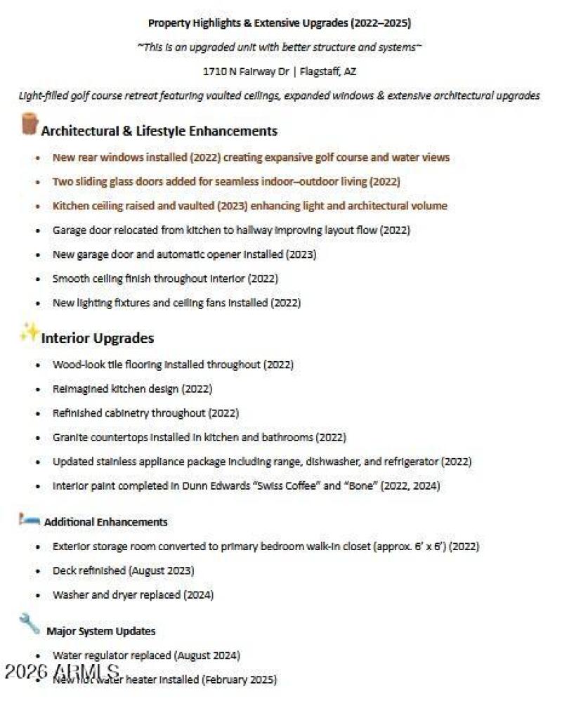 1710 N Fairway Upgrades