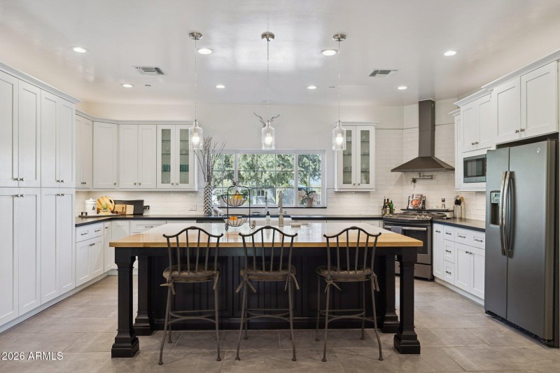 Butcher Block breakfast bar