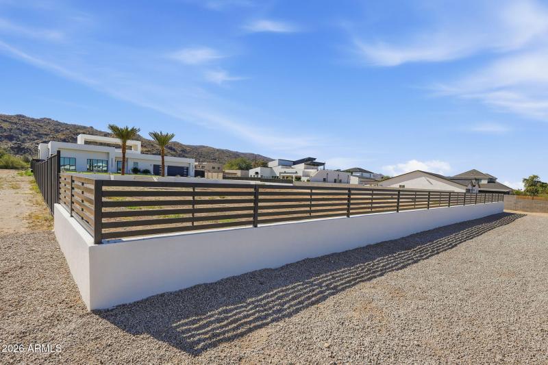 Newly - Constructed Front Wall