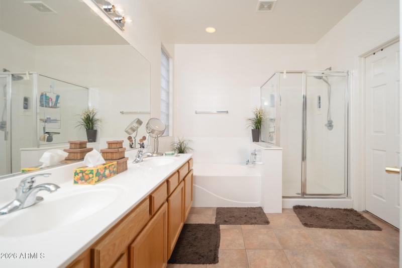Primary Bathroom - Tub & walk in shower