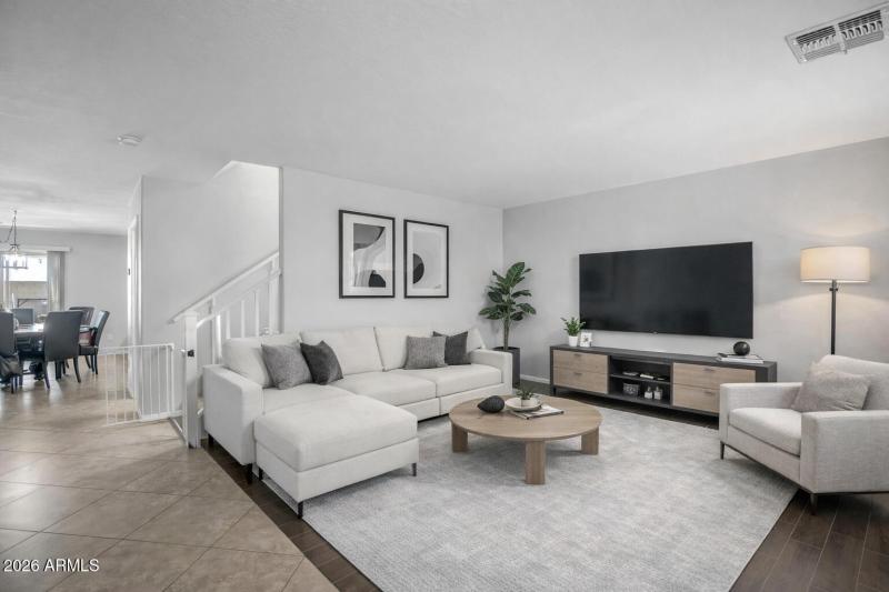 Front living room - virtually staged