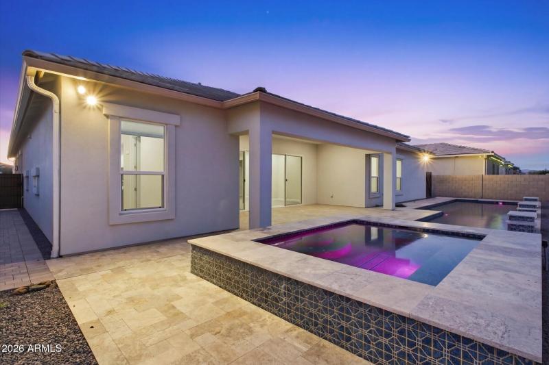 Custom Pool w Changing Lighting