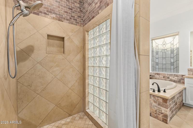 Walk in Shower- Primary Bath