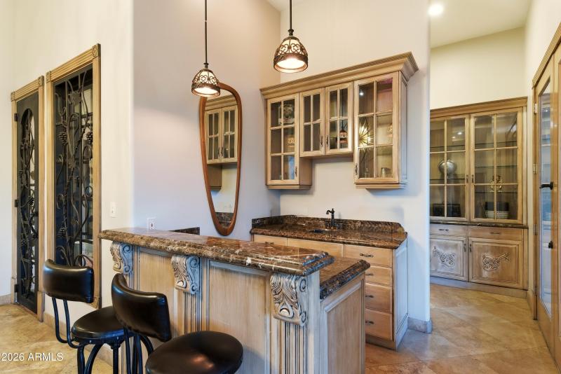 Bar adjacent to the Wine Salon