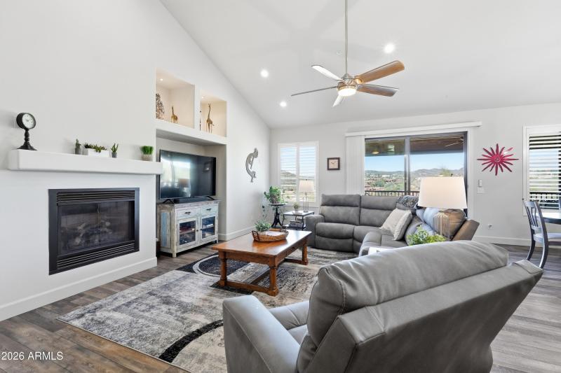 Family Room w/ Gas FP