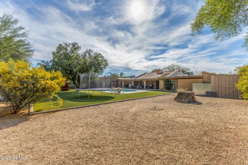 Main home full backyard