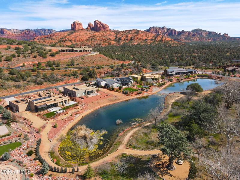 Community pool and trail