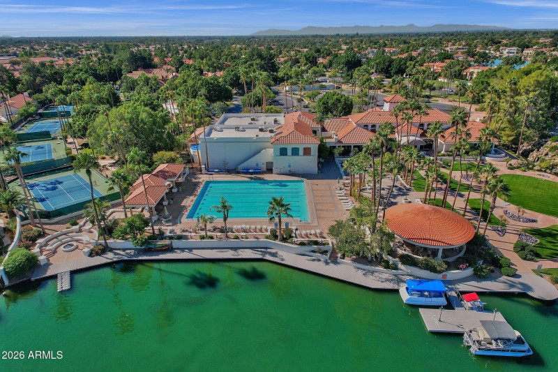 Community Aerial View Pool