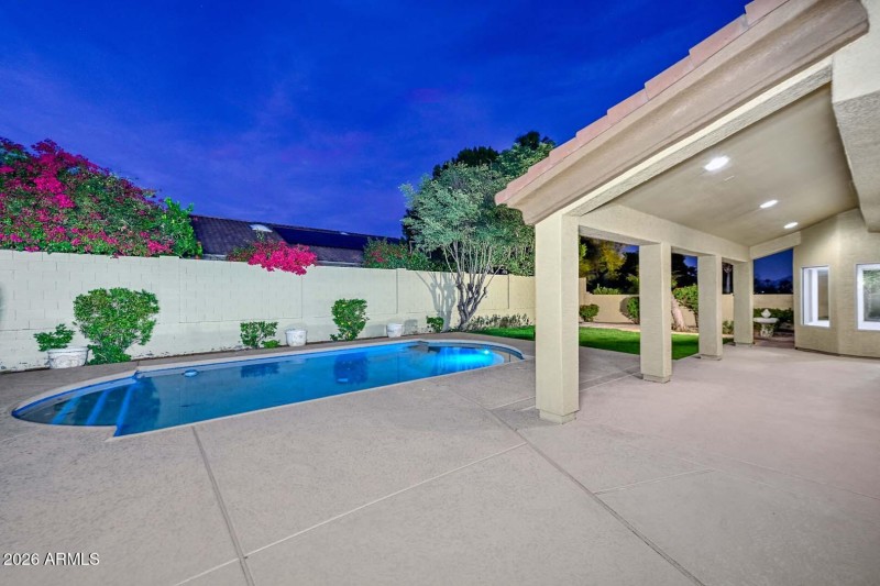 Night-Covered Patio-Backyard