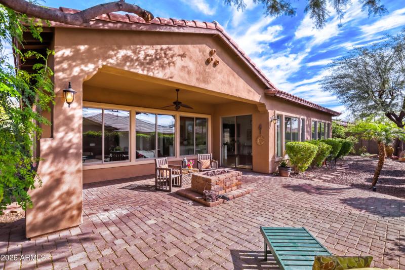 Relaxing Backyard with Pavers