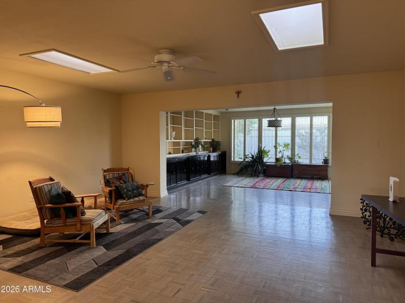 Natural light from skylights