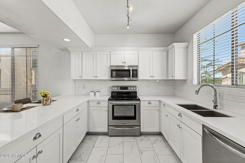 Updated Kitchen with Tile floor