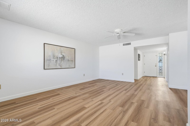 Living Room view to Front Entry