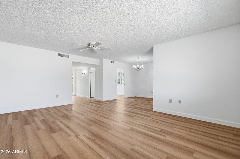Living Room View Toward Dining Room