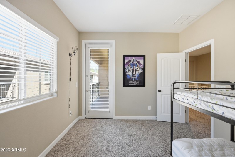 Bedroom #3 w: Balcony Access