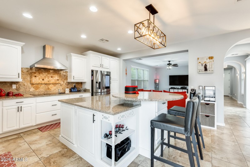 Island with seating/storage