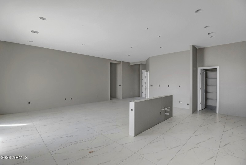 kitchen and great room