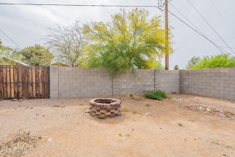 RV gate + Backyard Firepit