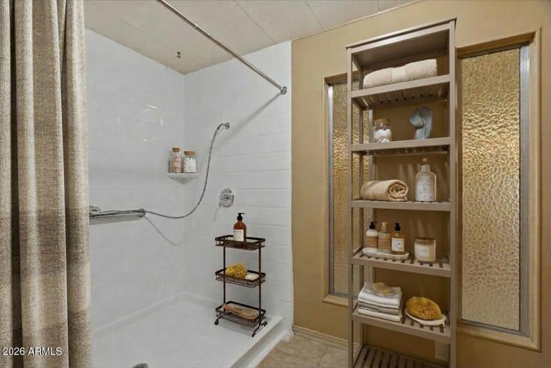 Virtually Staged Master shower