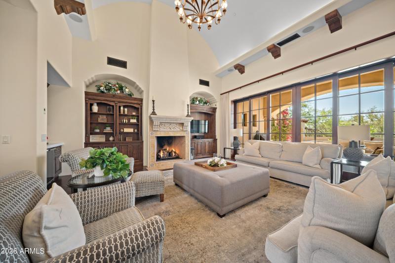 Flanked by Glass Sliding doors