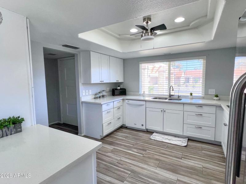 Kitchen offering ample storage