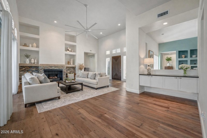 Virtually staged Great Room