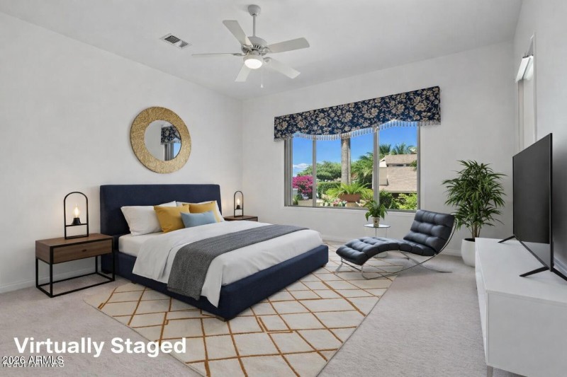 Virtually staged master