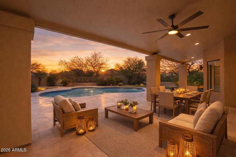 Generous Covered Patio