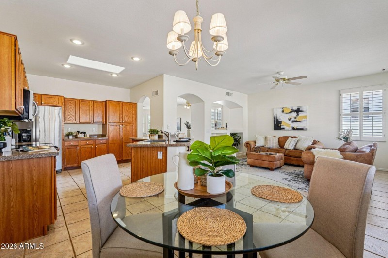View of Kitchen Living Area