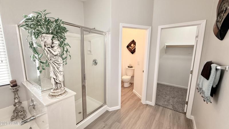 Large separate shower