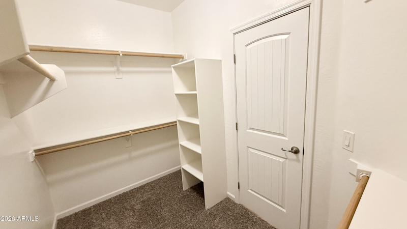 Large walk in closet