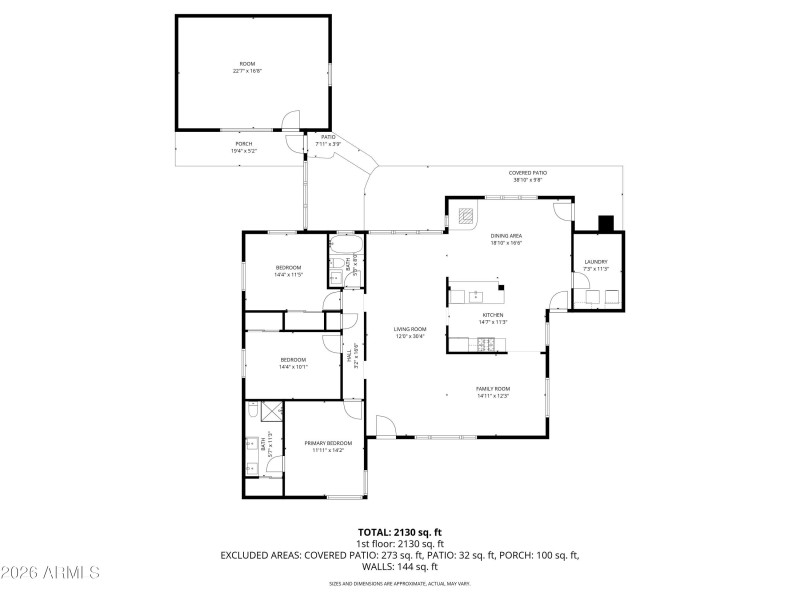 Floor Plan Measures Approximate