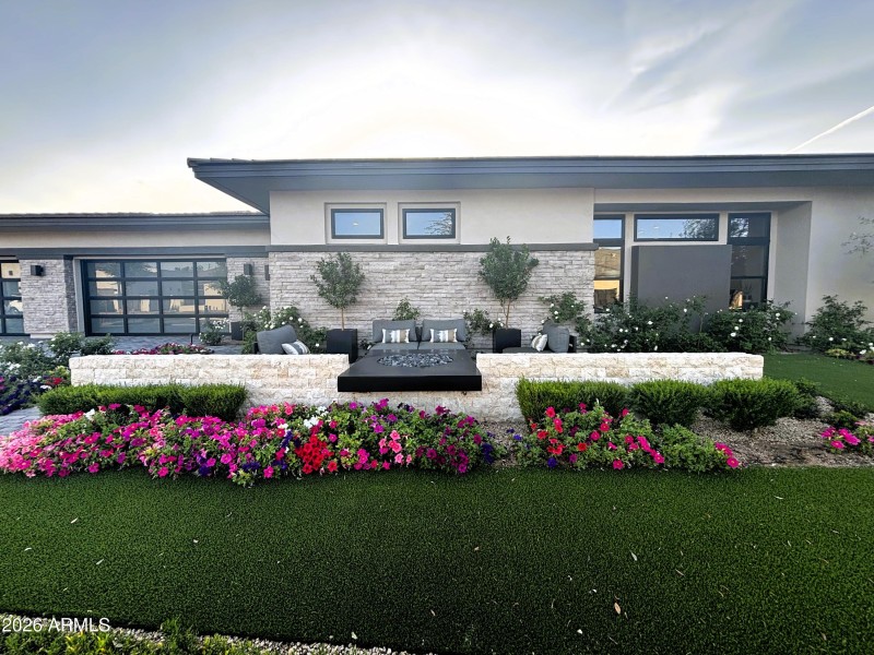 Merion Front of home firepit