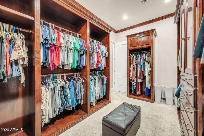 Custom Cabinets Primary Closet #1