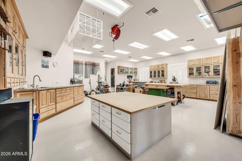 Custom Built In Maple Cabinets