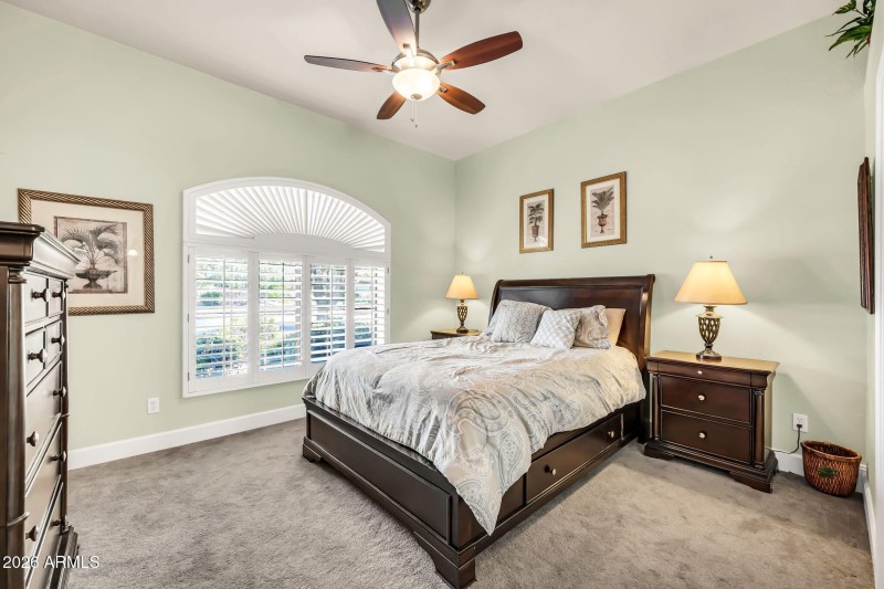 Secondary Bedroom #1 with Shutters!