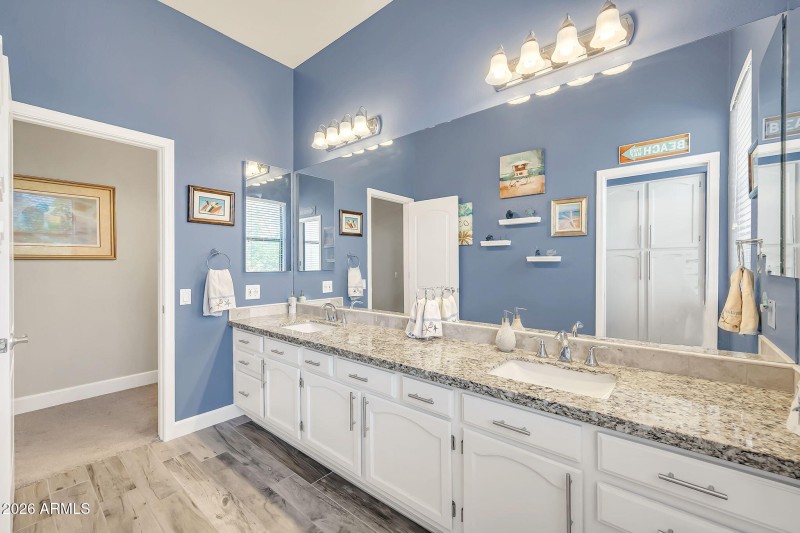 Large Double Vanity Area