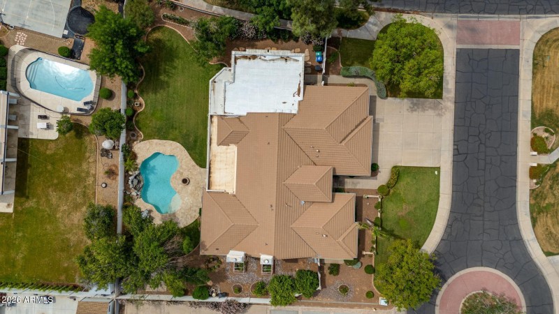 Aerial View of Lot and Cul-de-Sac