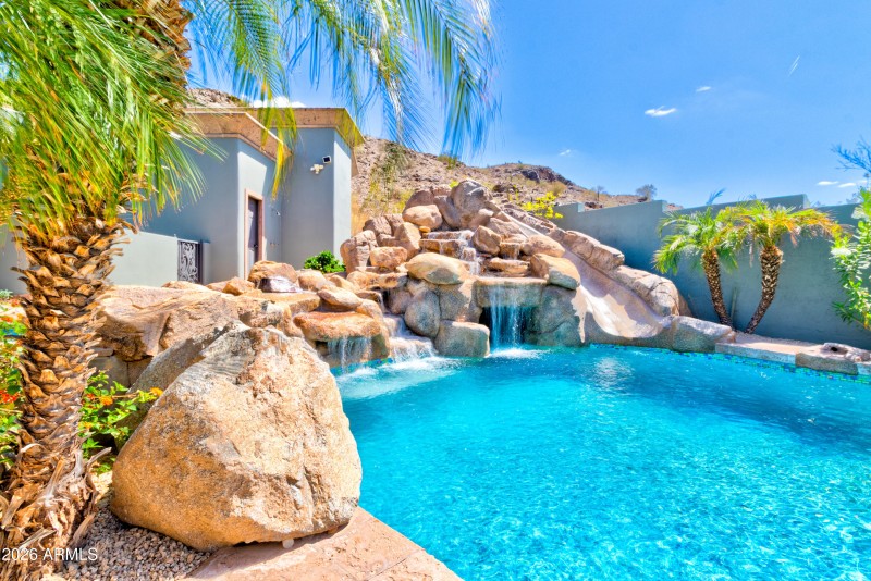 Pool with Waterfall Grotto