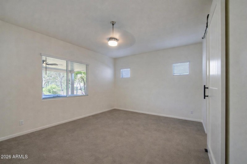 Primary Bedroom with Barn Door
