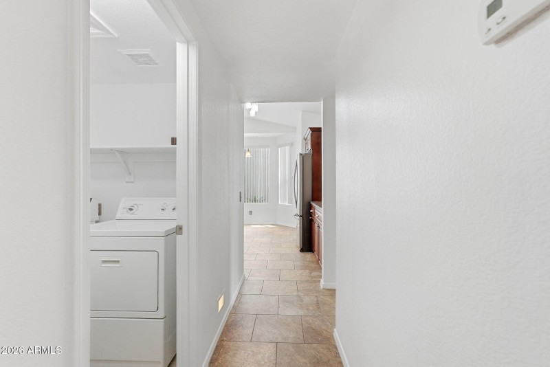 Hallway to den and 2nd bed